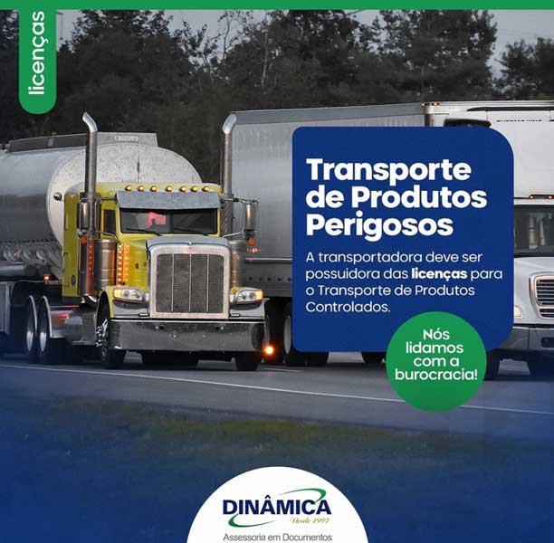 Transporte Produtos Perigosos Licença SP