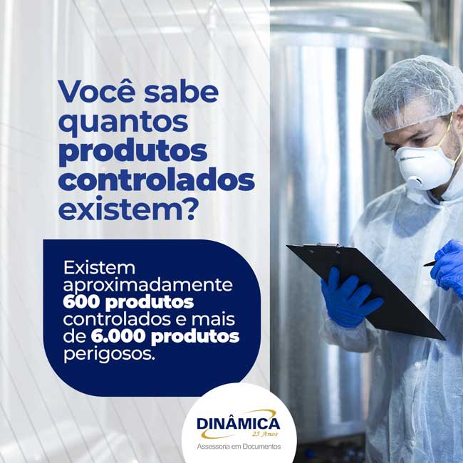 Quantos tipos de produtos controlados existem