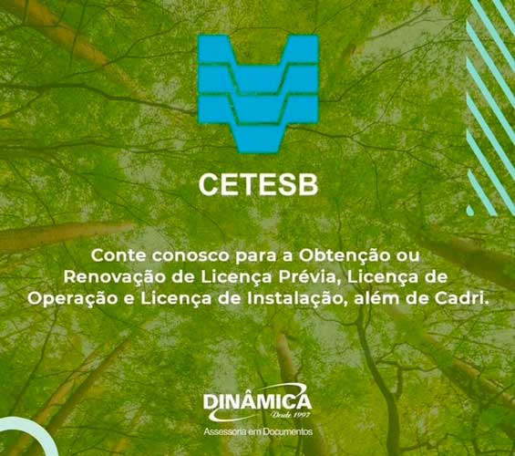 Licença Ambiental CETESB Licença Ambiental CETESB